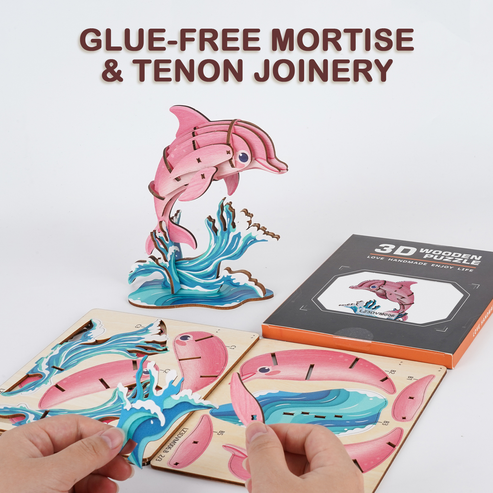 Dolphin - 3D Wooden Puzzle
