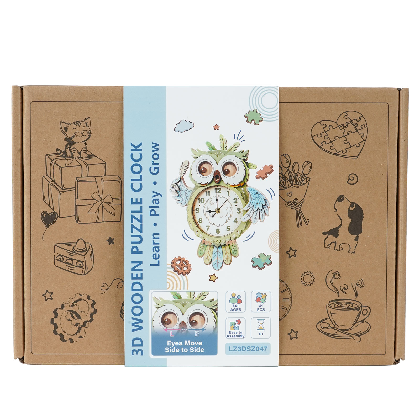 Curious Owl - 3D Decorative Wall & Desk Clock