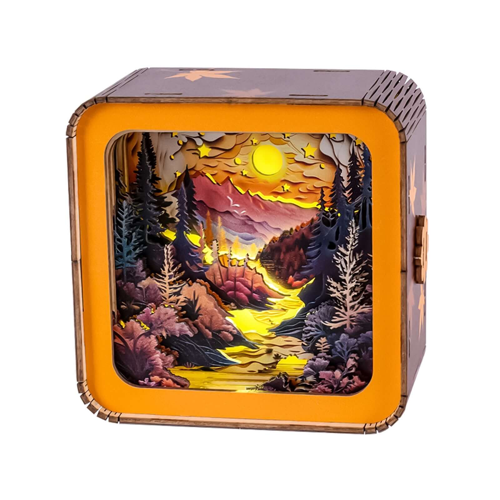 3D Wooden Puzzle Night Light, DIY kits for adults