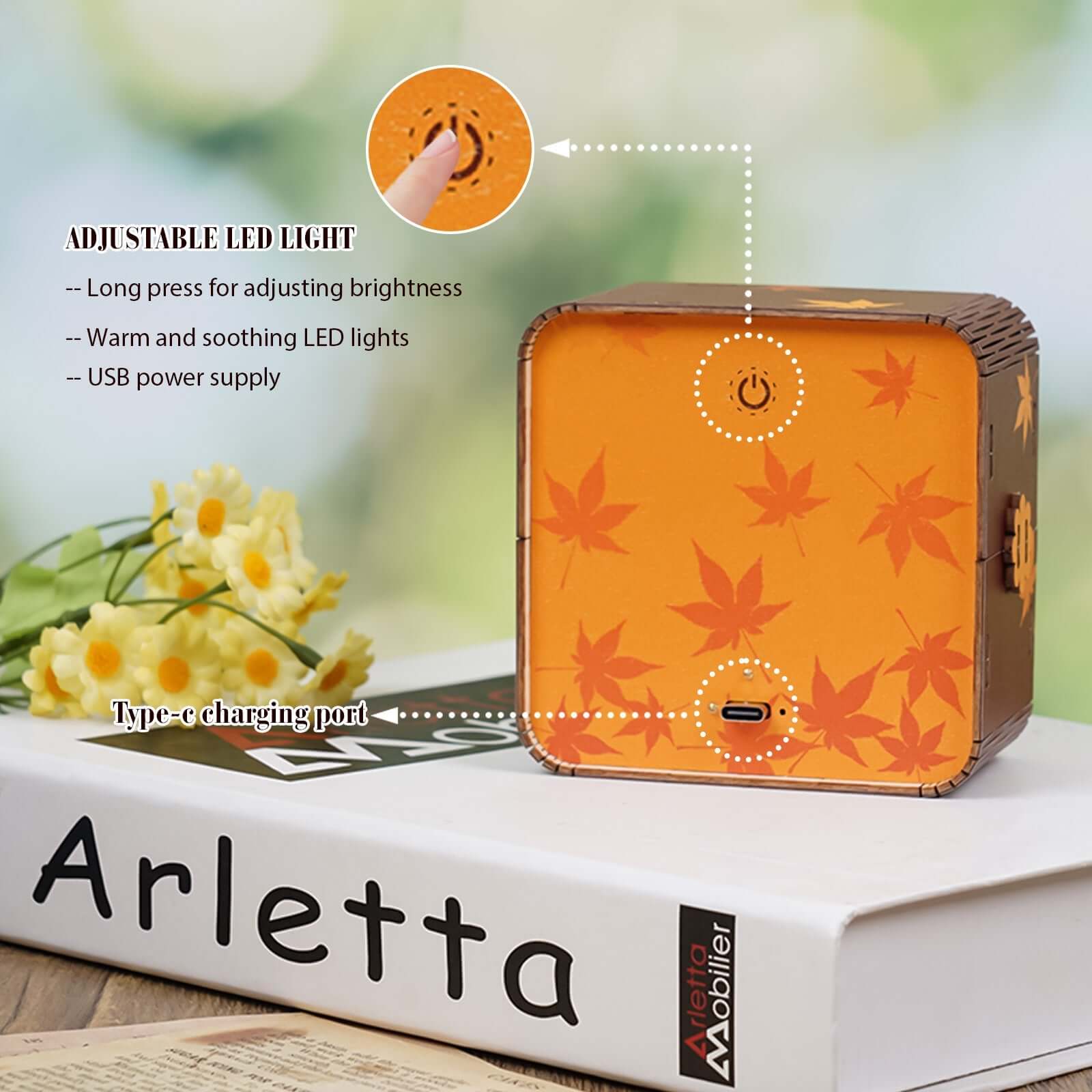3D Wooden Puzzle Night Light, DIY kits for adults