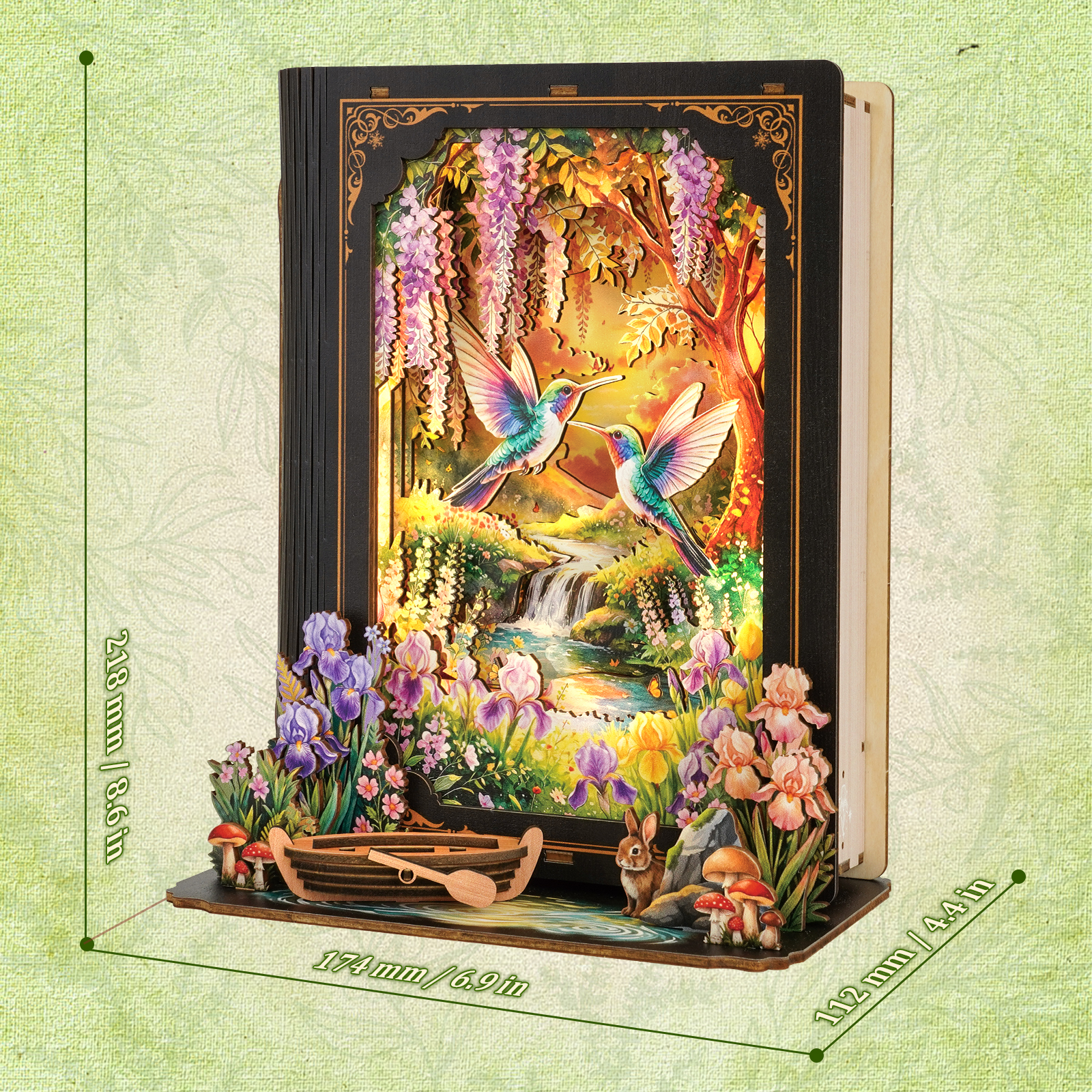 Forest Stream - 3D Storybook Night Light