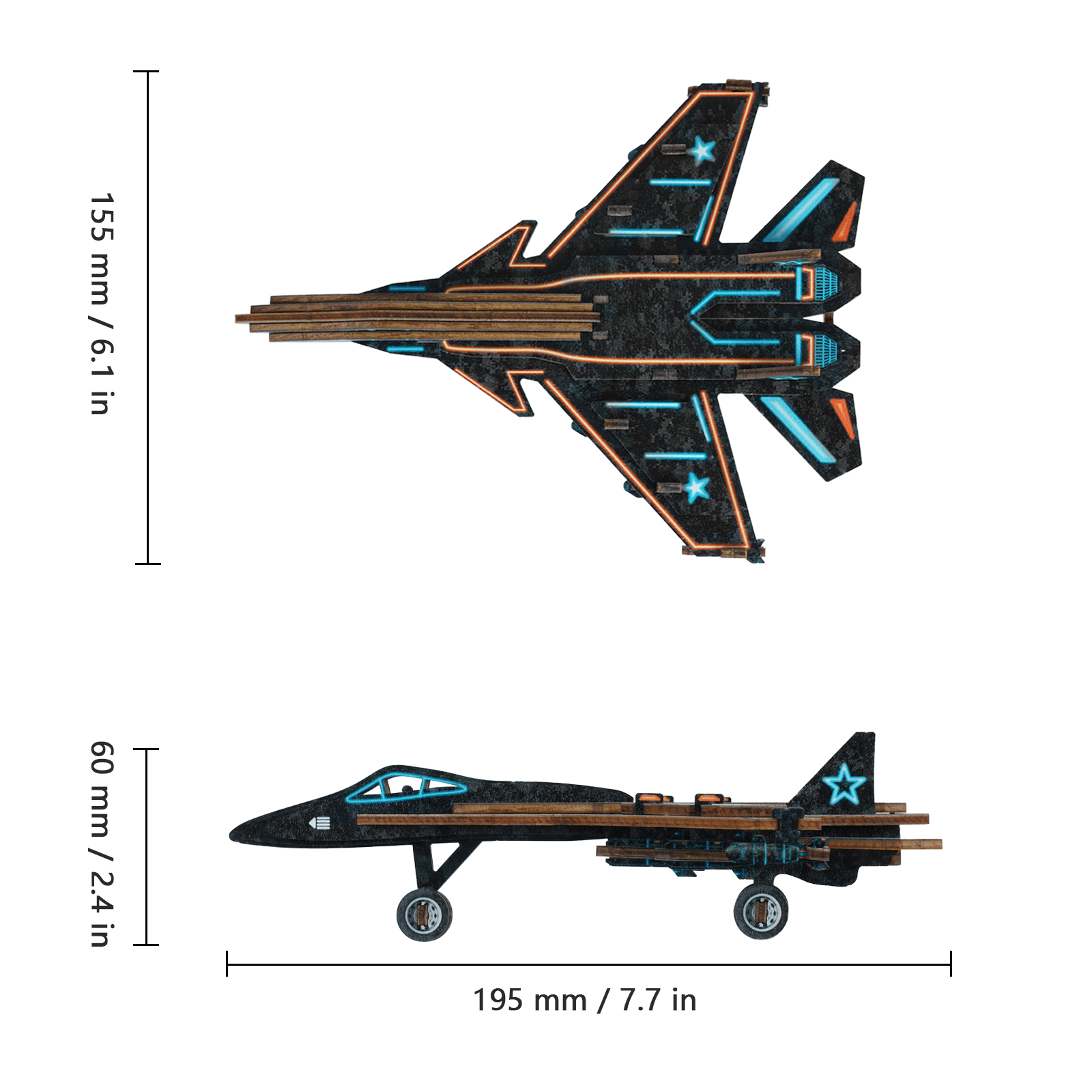 Fighter Jet - 3D Wooden Puzzle
