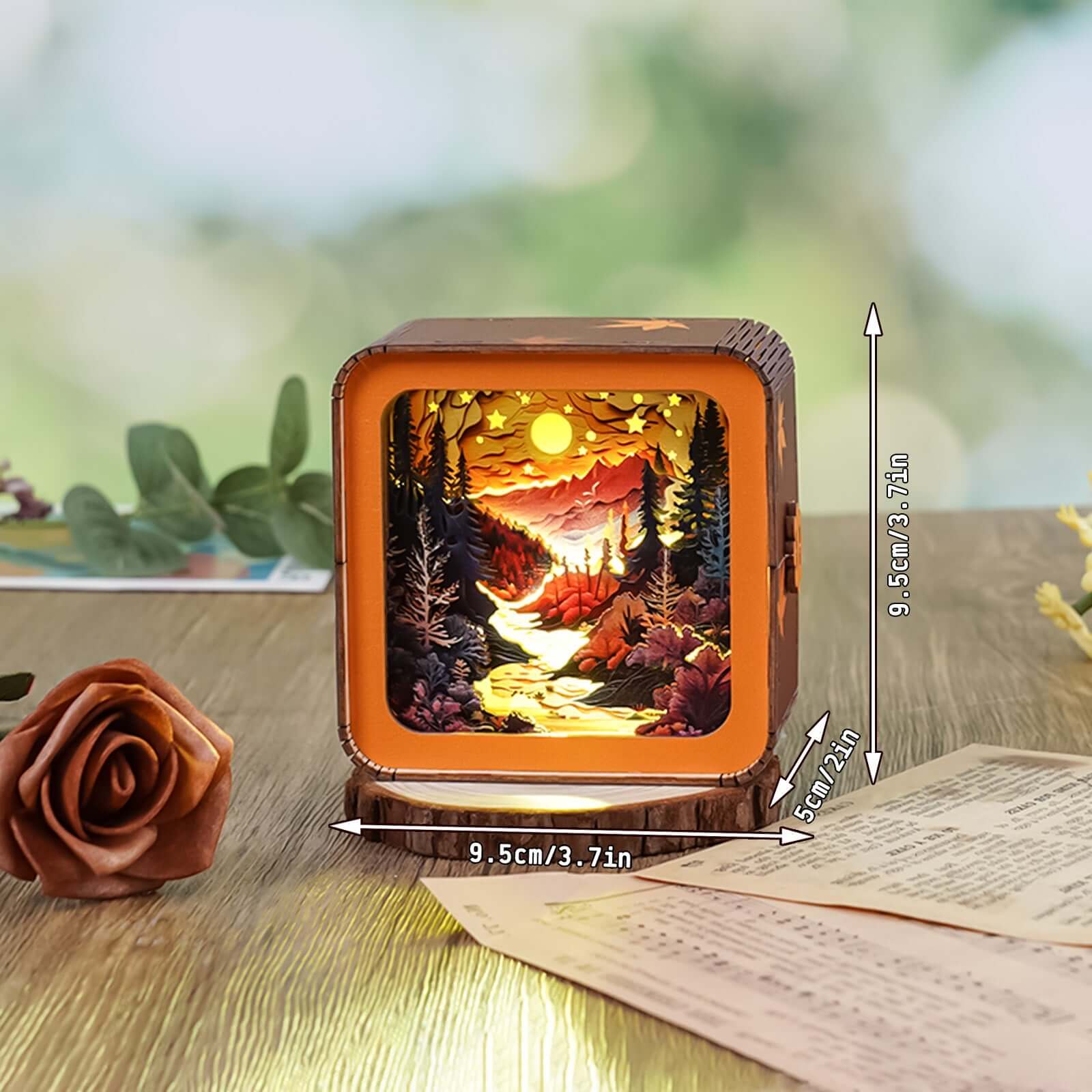 3D Wooden Puzzle Night Light, DIY kits for adults