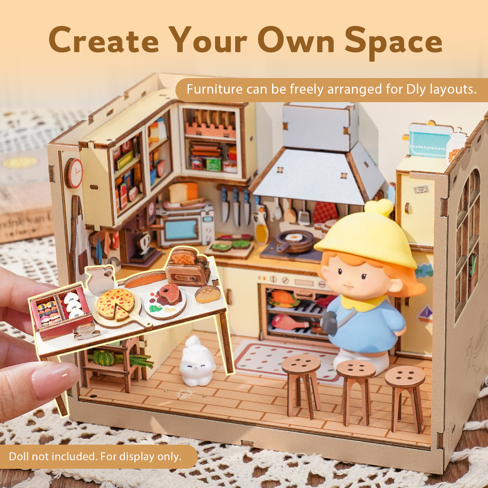 Kitchen - 3D Wooden Miniature House Kit