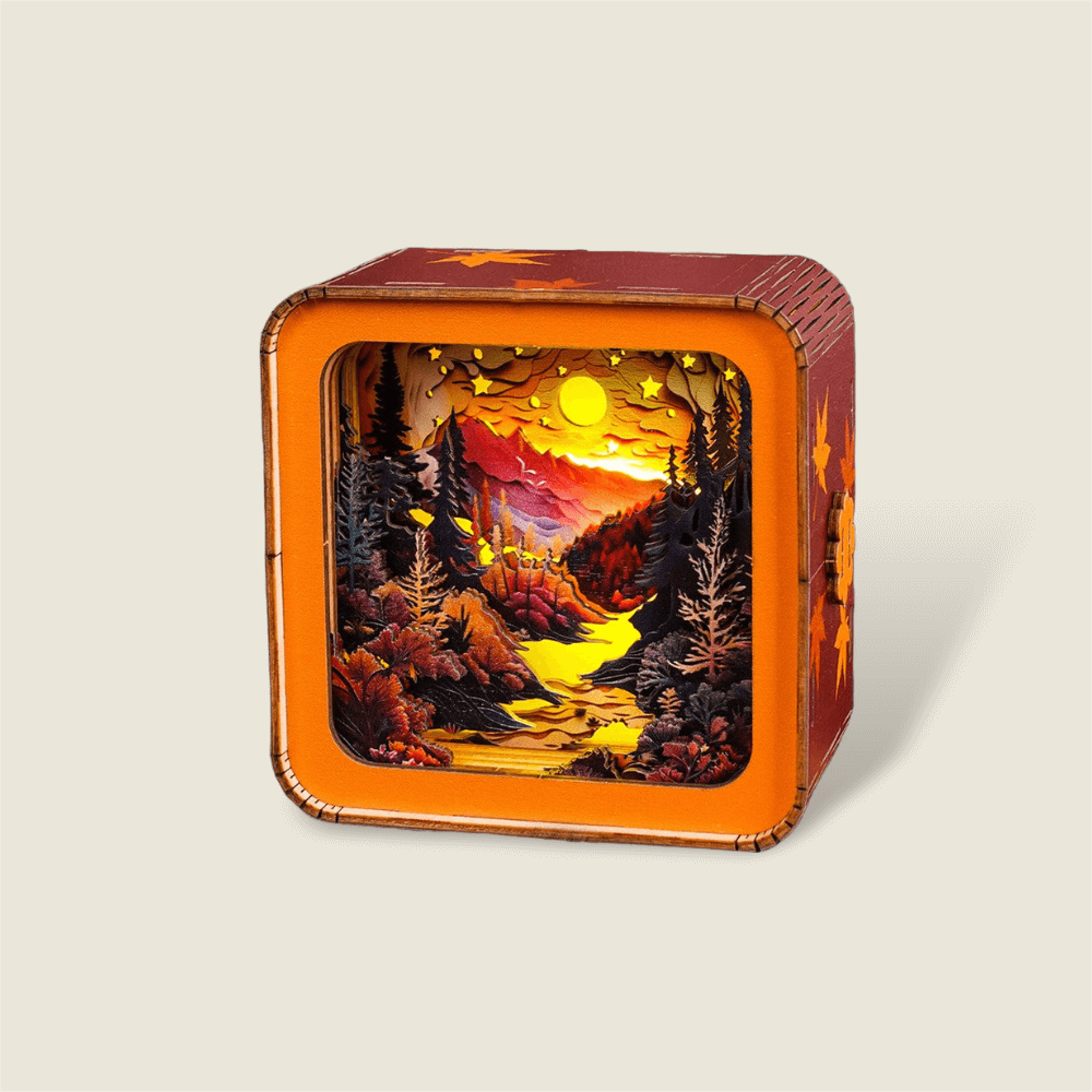 3D Wooden Puzzle Night Light, DIY kits for adults