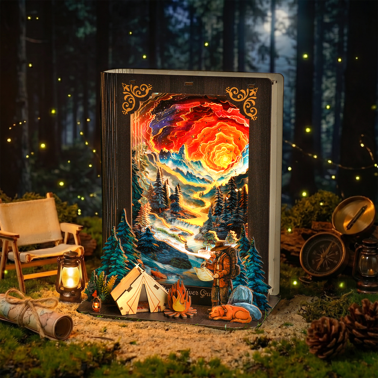 Galaxy Expedition - 3D Storybook Night Light