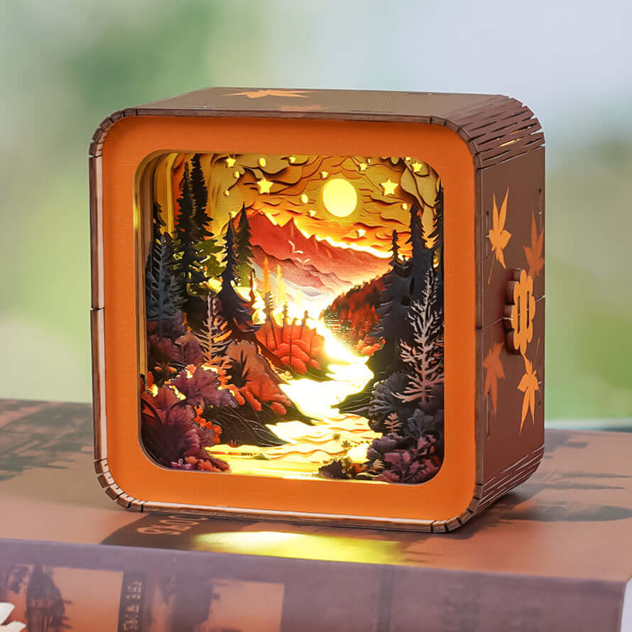 3D Wooden Puzzle Night Light, DIY kits for adults