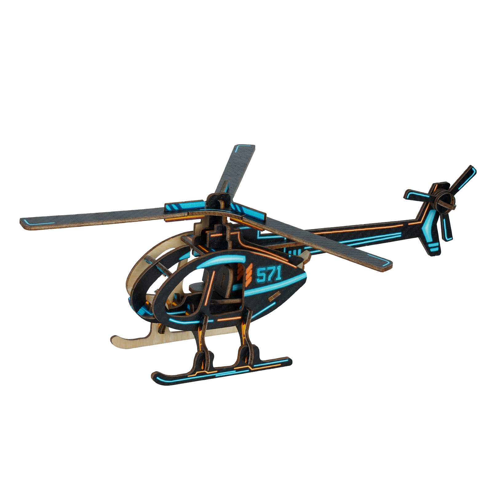 Helicopter - 3D Wooden Puzzle