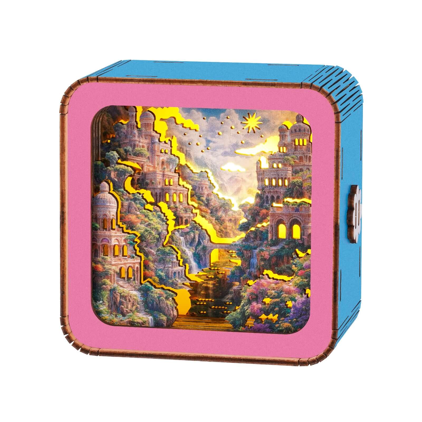 3D Wooden Puzzle Night Light, DIY kits for adults