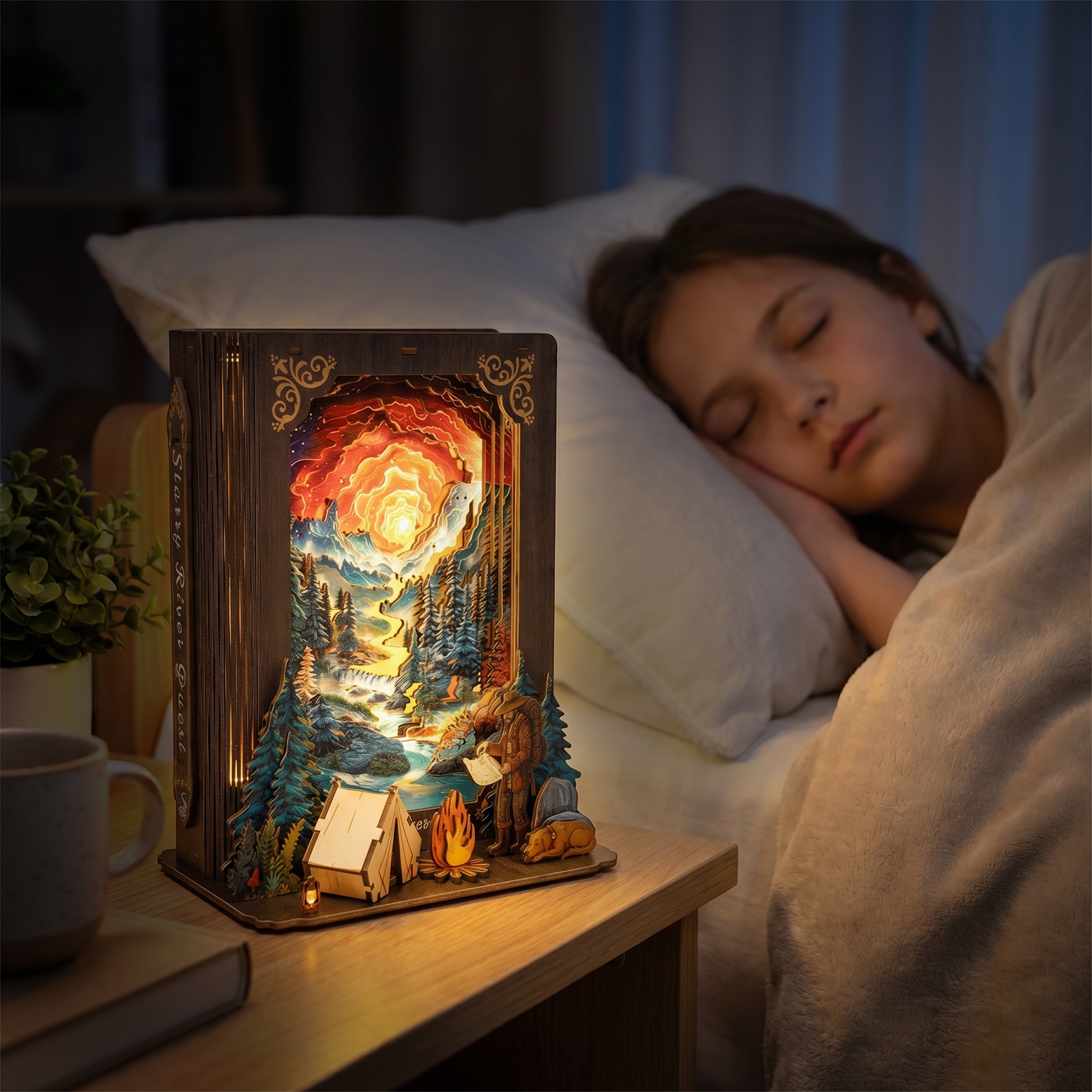 Galaxy Expedition - 3D Storybook Night Light