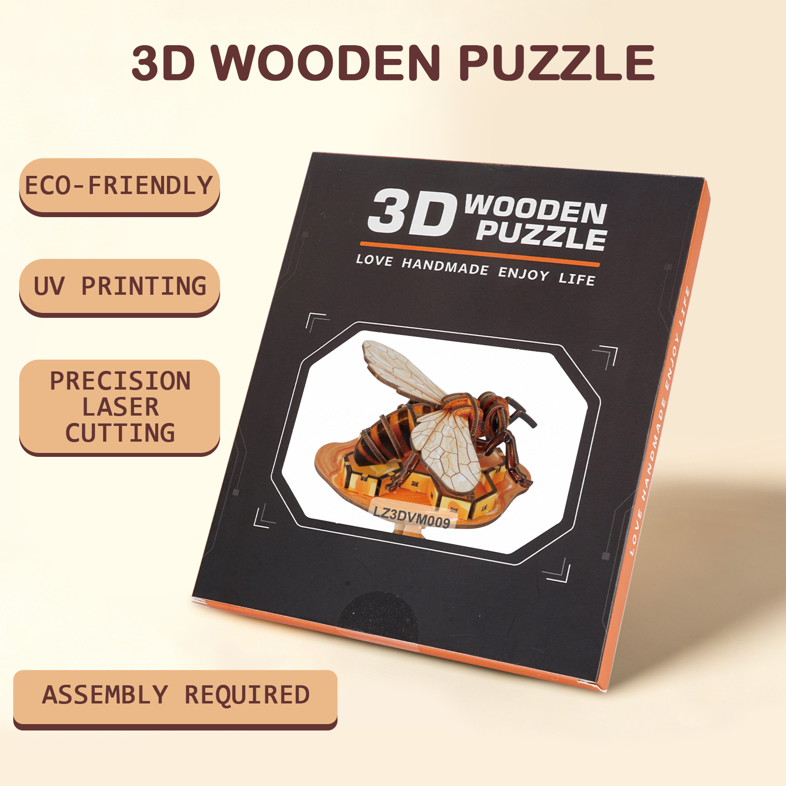Honey Bee - 3D Wooden Puzzle