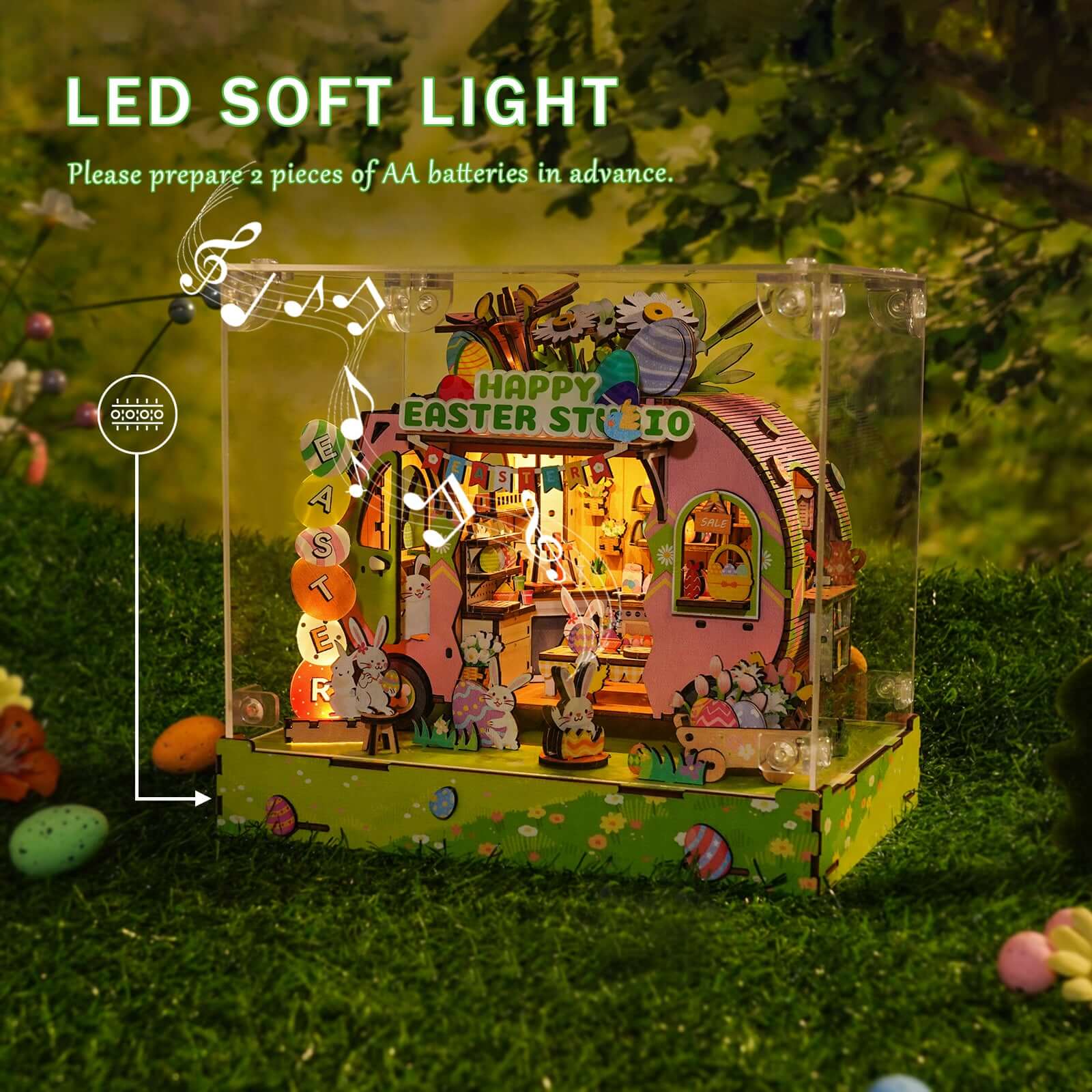 DIY miniature house kit, dollhouse kit for adults