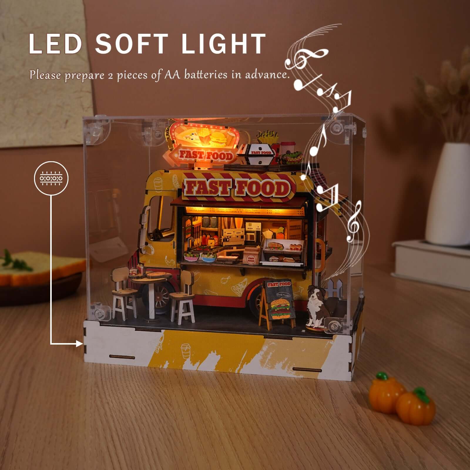 DIY miniature house kit, dollhouse kit for adults