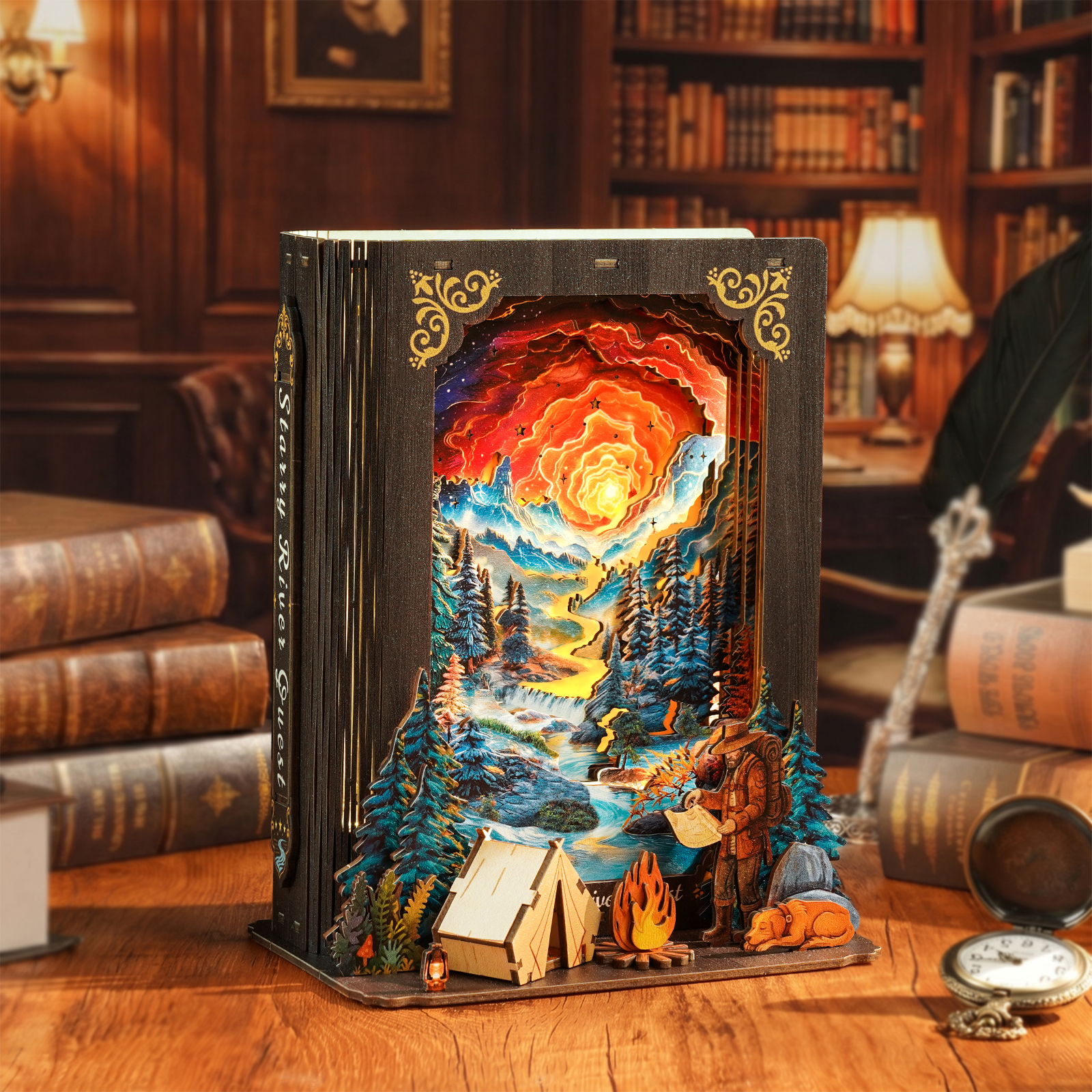 Galaxy Expedition - 3D Storybook Night Light