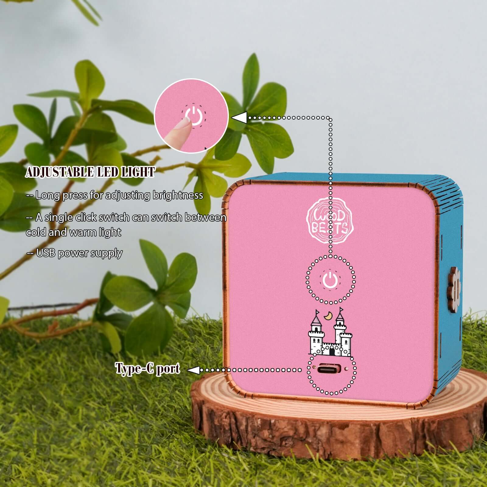 3D Wooden Puzzle Night Light, DIY kits for adults