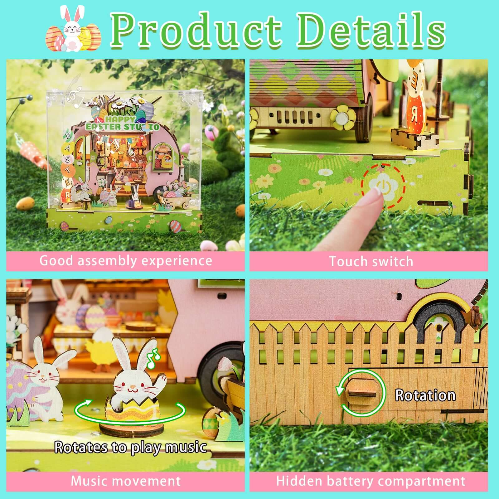 DIY miniature house kit, dollhouse kit for adults