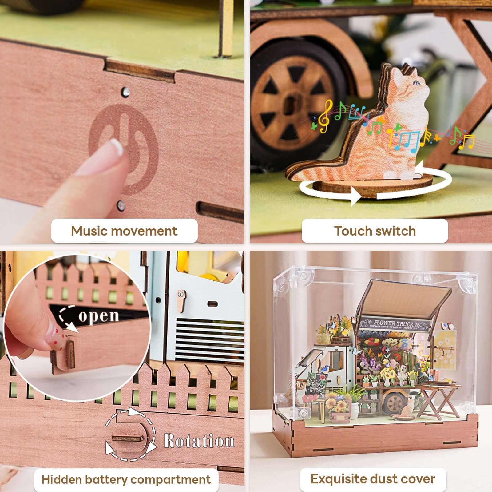 DIY miniature house kit, dollhouse kit for adults