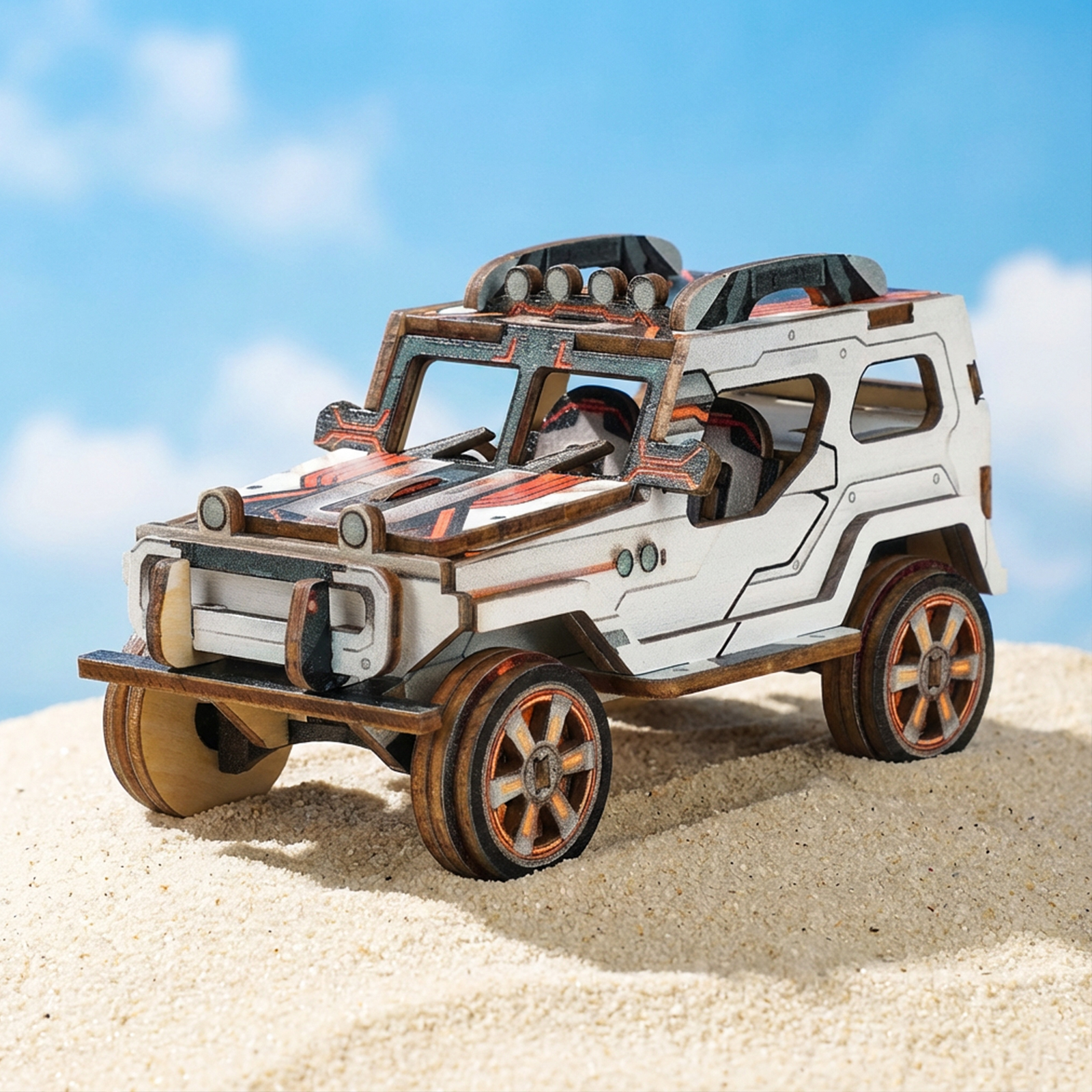 Off-Road Car - 3D Wooden Puzzle