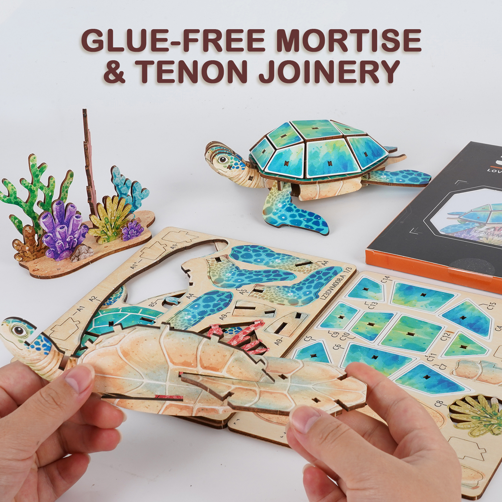Sea Turtle - 3D Wooden Puzzle