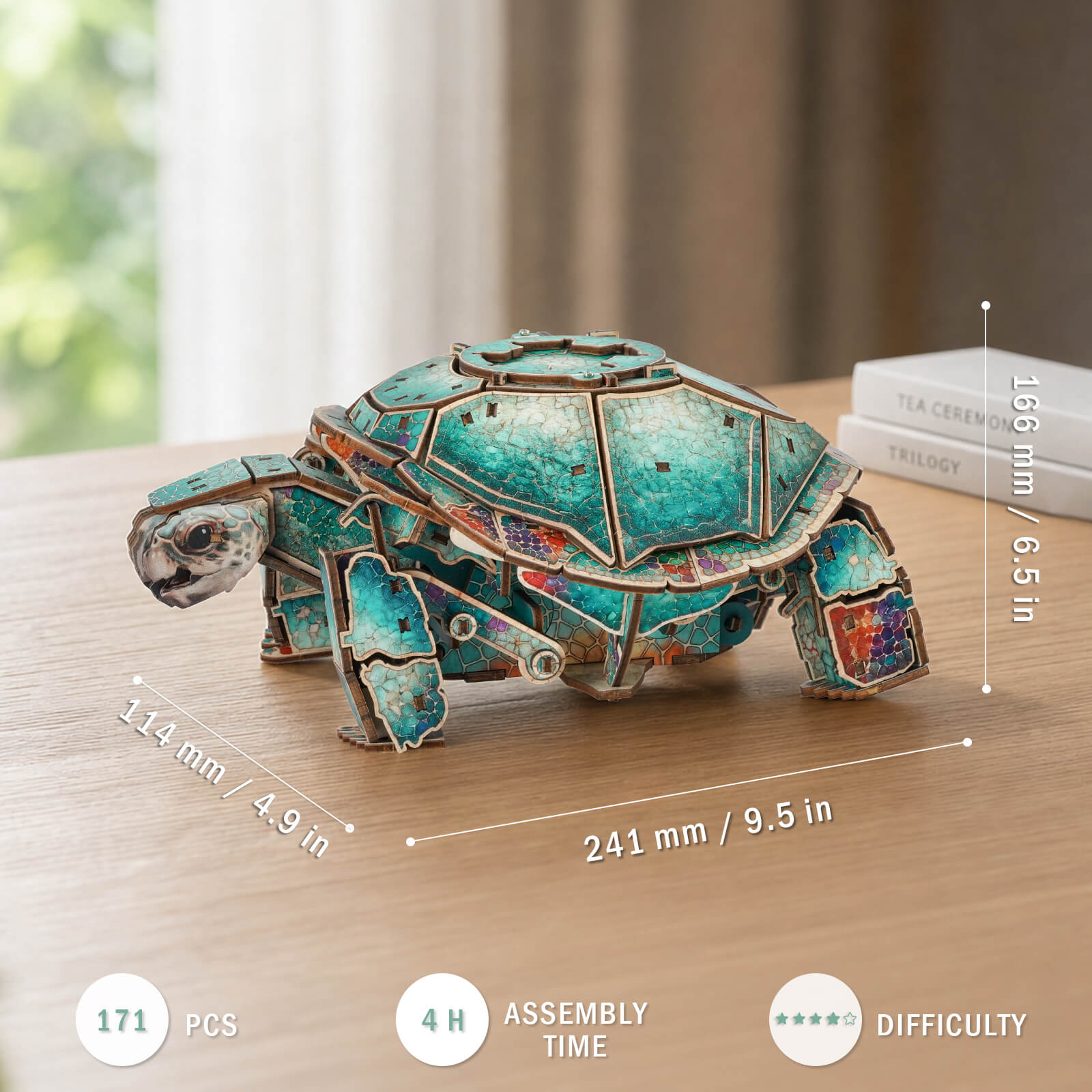 3D Wooden Mechanical Kit - Sea Turtle