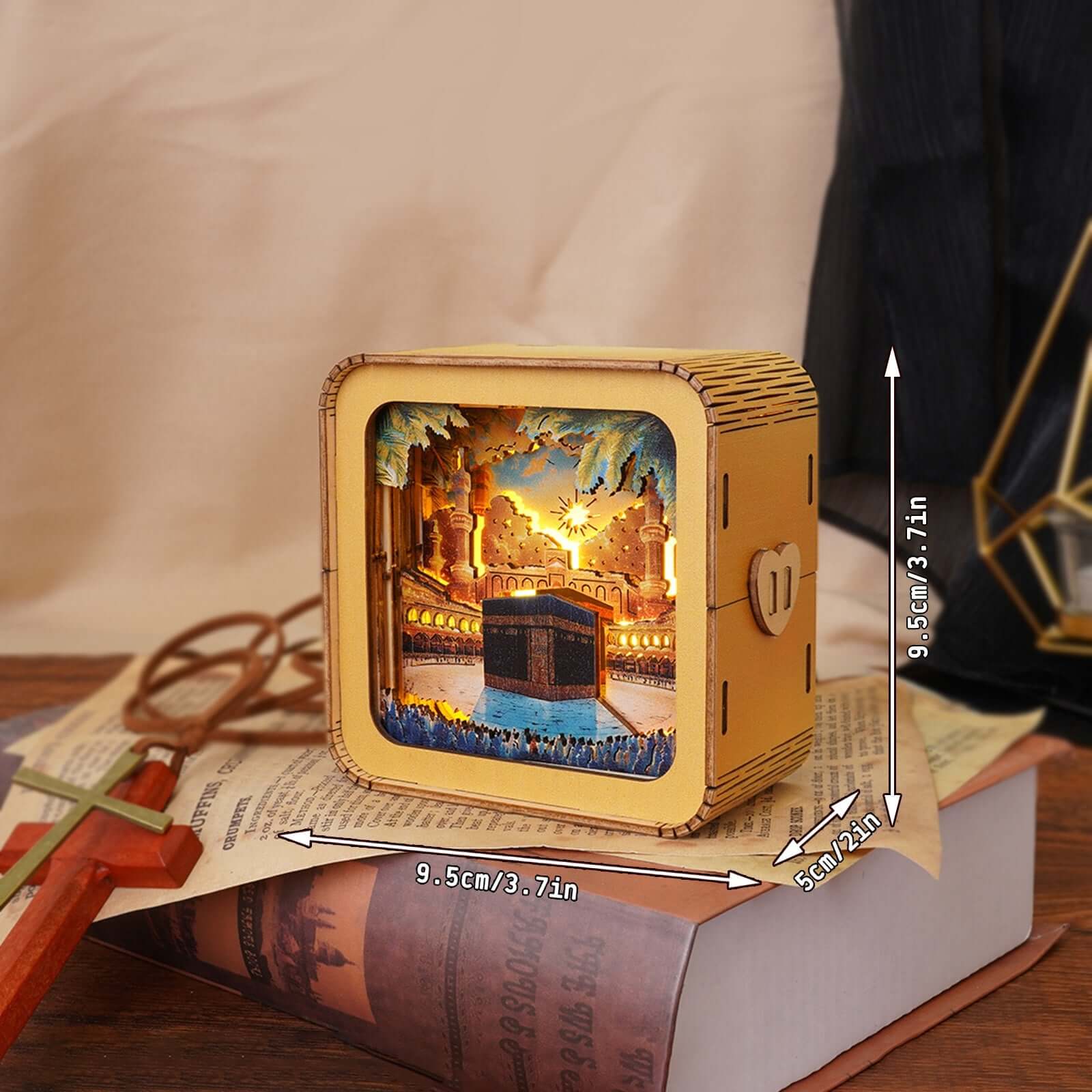 3D Wooden Puzzle Night Light, DIY kits for adults