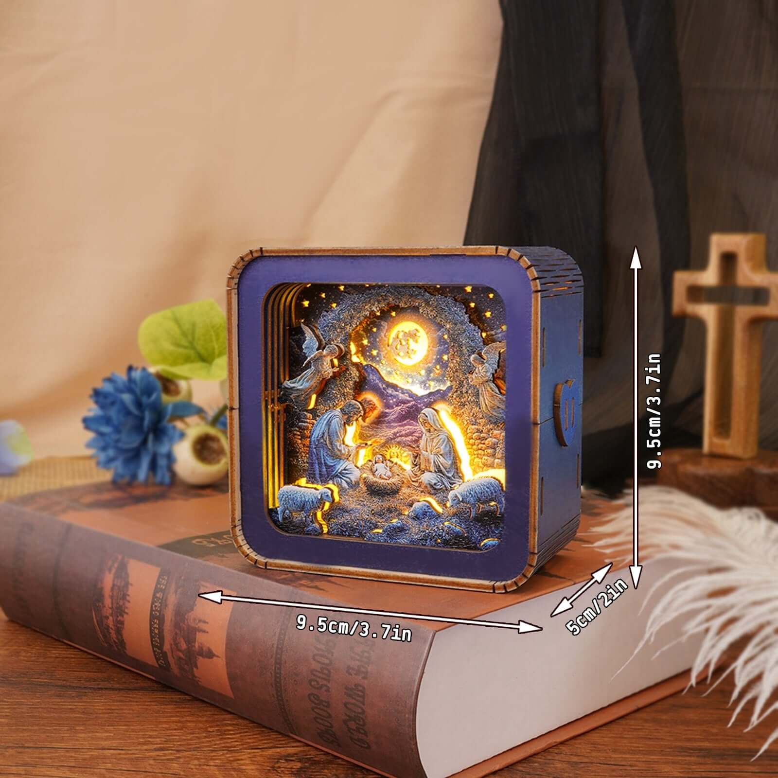 3D Wooden Puzzle Night Light, DIY kits for adults