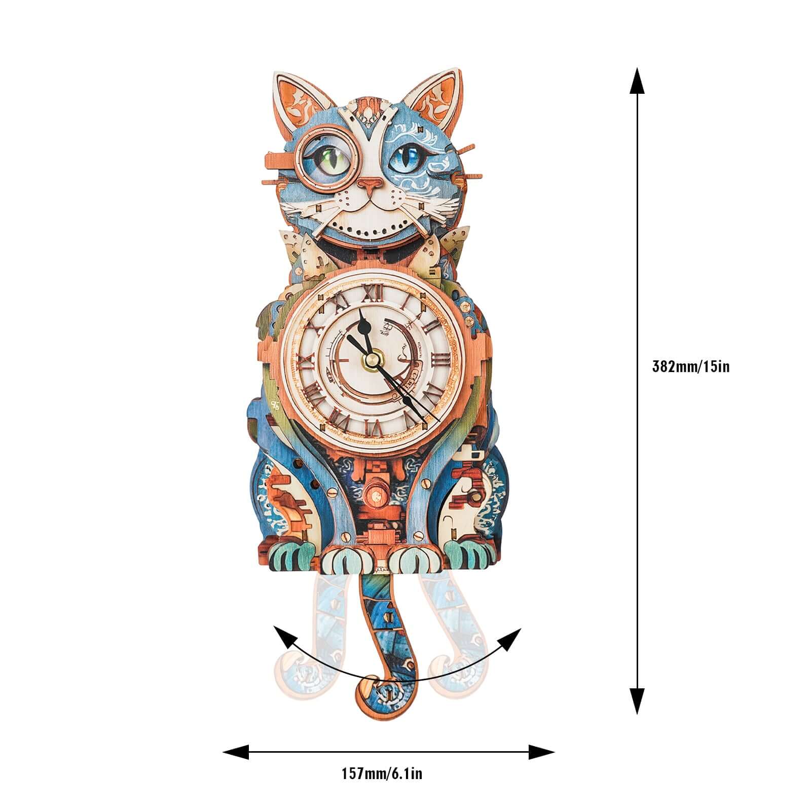 DIY Wooden Clock, 3D Puzzle Craft Kit
