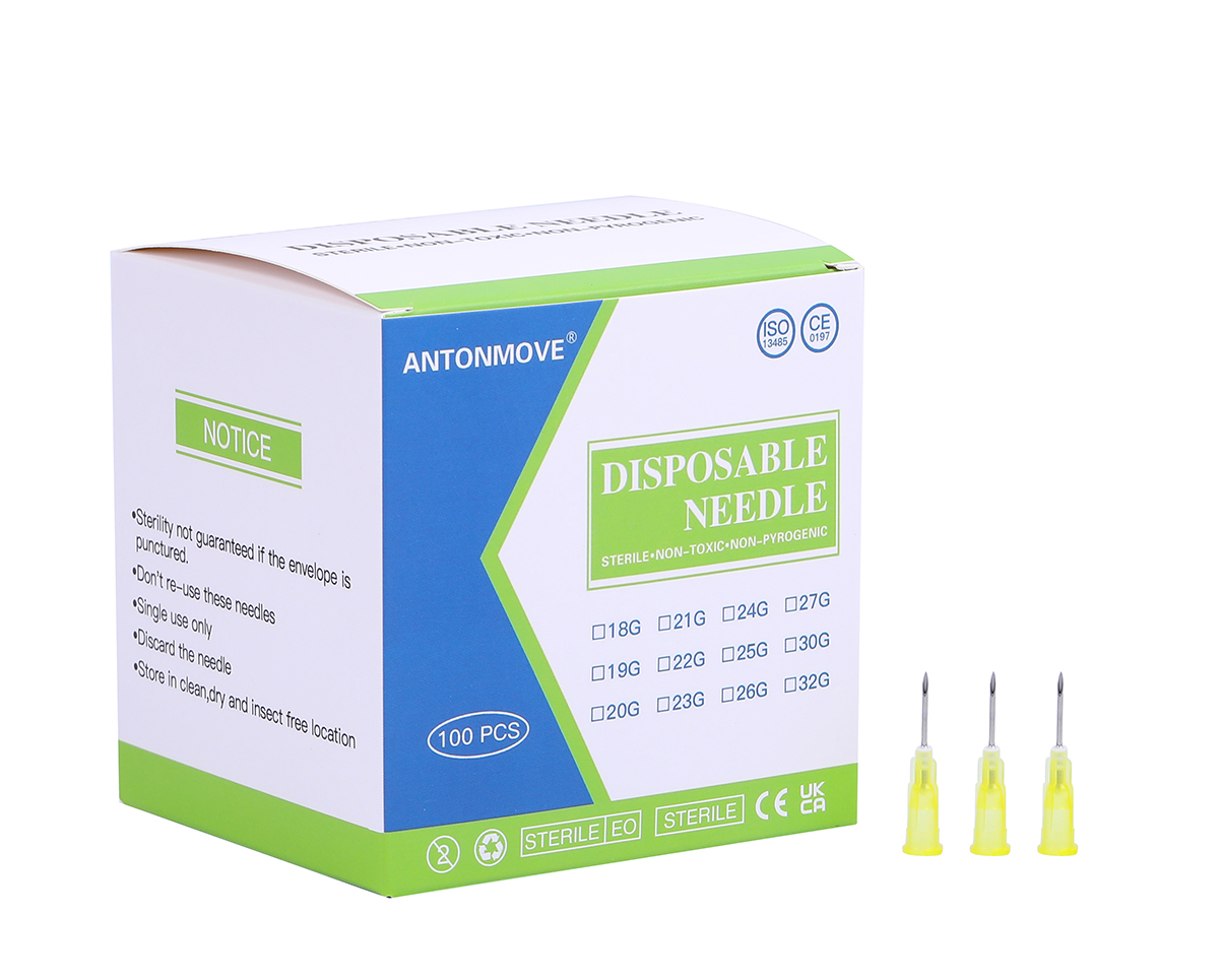 ANTONMOVE 20G Sterile Needles Box Packaging - 100pcs per Box