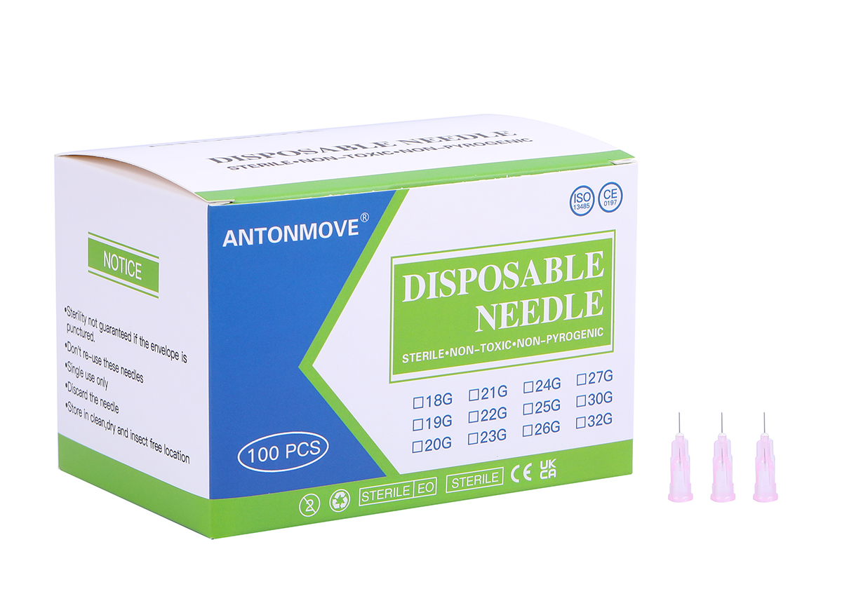 ANTONMOVE 32G Sterile Needles Box Packaging - 100pcs per Box