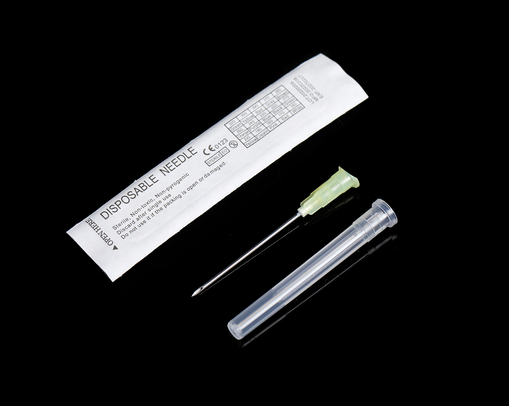 19G 38mm Disposable Sterile Needle - ANTONMOVE Individual Packaging