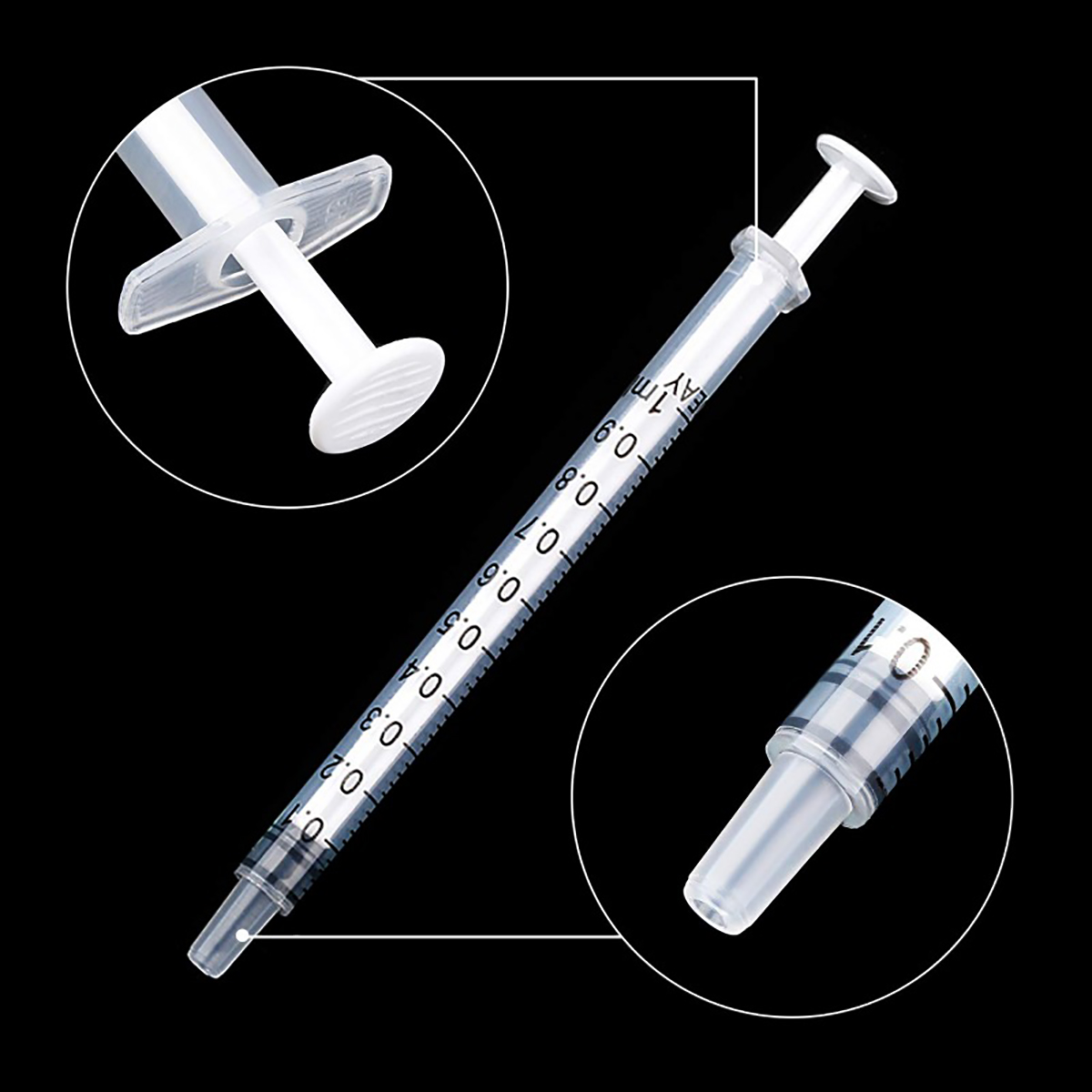 1ml-60ml Disposable Sterile Luer Slip Syringe 100pcs 