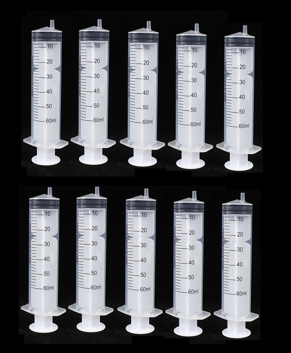 ANTONMOVE 60ml Disposable Sterile Luer Slip Syringe - Medical Grade Feeding Syringe