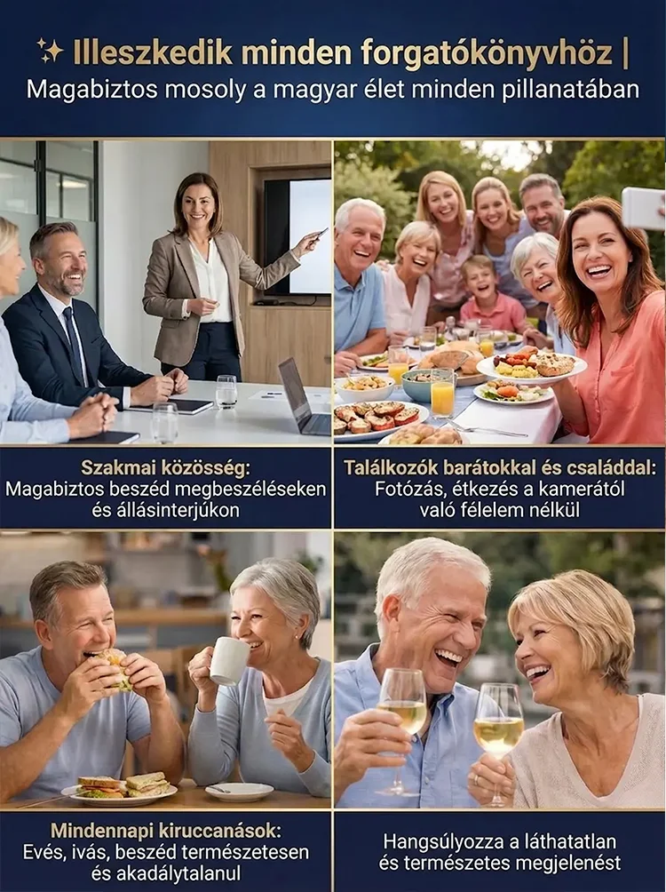 Teljesen borító, élelmiszer-minőségű fogszabályzó sín