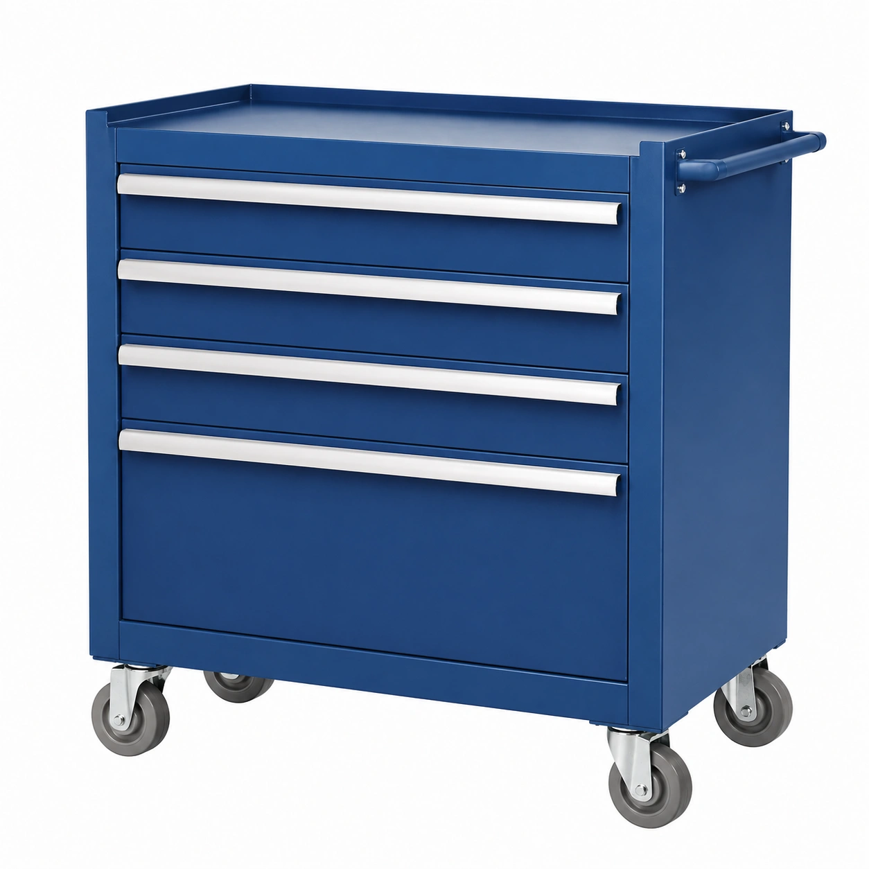 Werkstattwagen aus stahl mit schubladen blau 85x70x40 cm-COZYOLUME