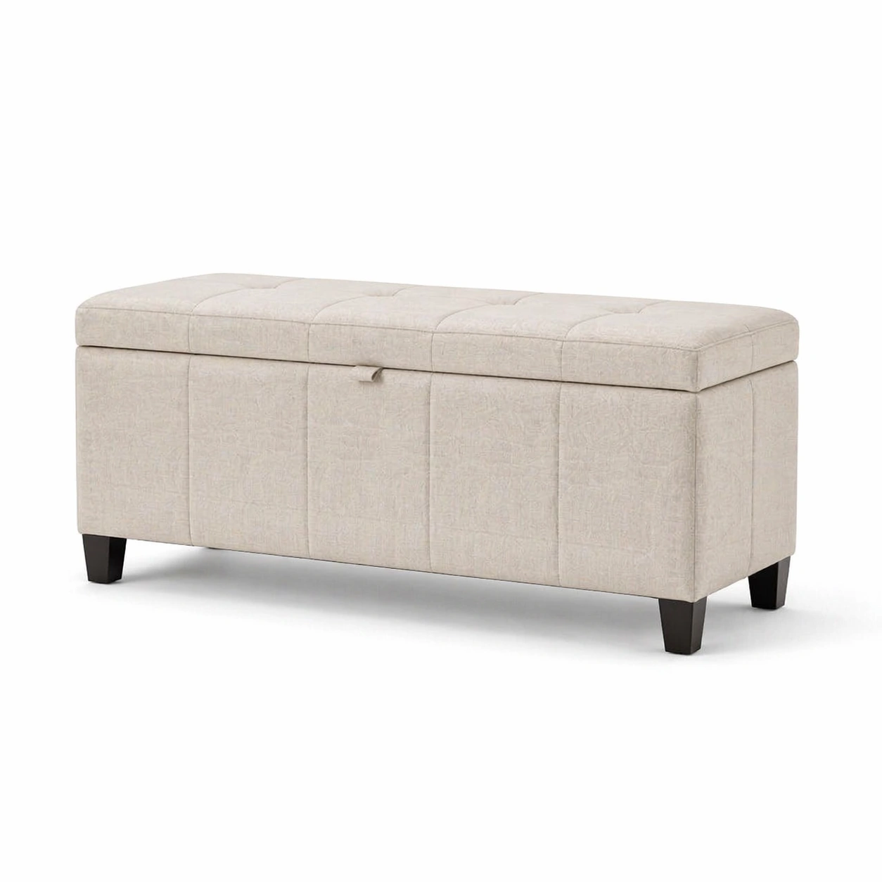 Polsterbank Polyester Beige 120x40x45cm-COZYOLUME