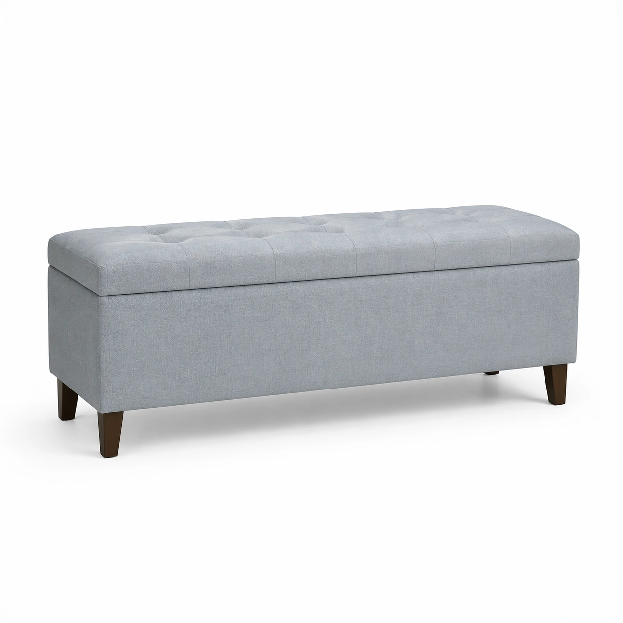 Polsterbank mit Stauraum Stoff Hellgrau 120 cm-COZYOLUME