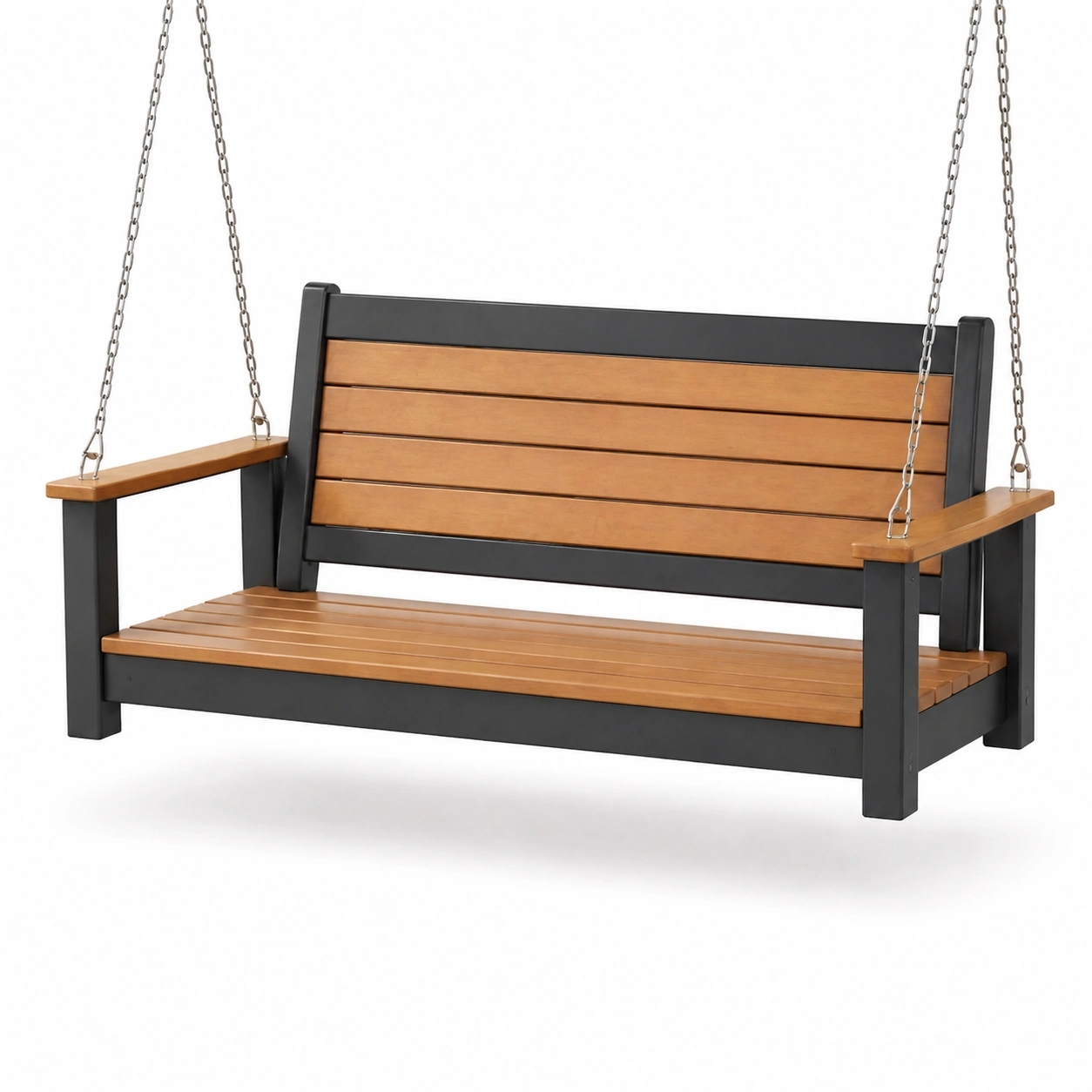 Verandenschaukel aus aluminium holzoptik-COZYOLUME