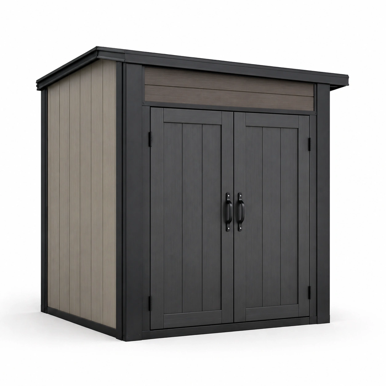 Gartenhaus polypropylen grau 182x111x216 cm-COZYOLUME