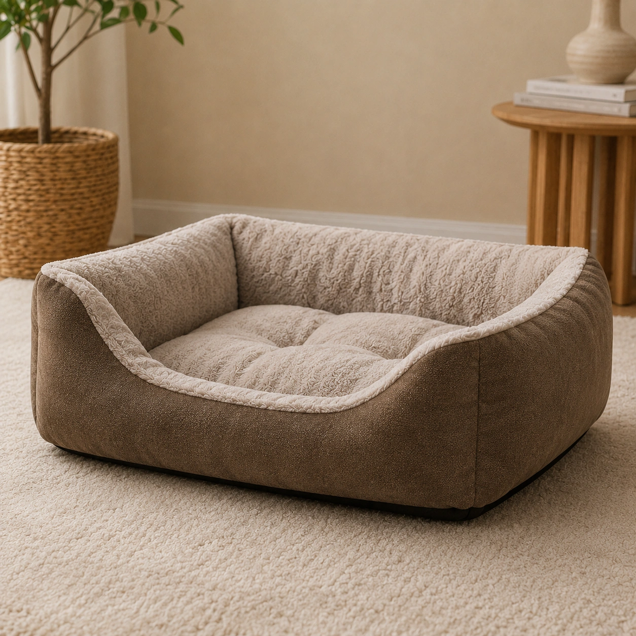 Haustierbett Premium – Braun