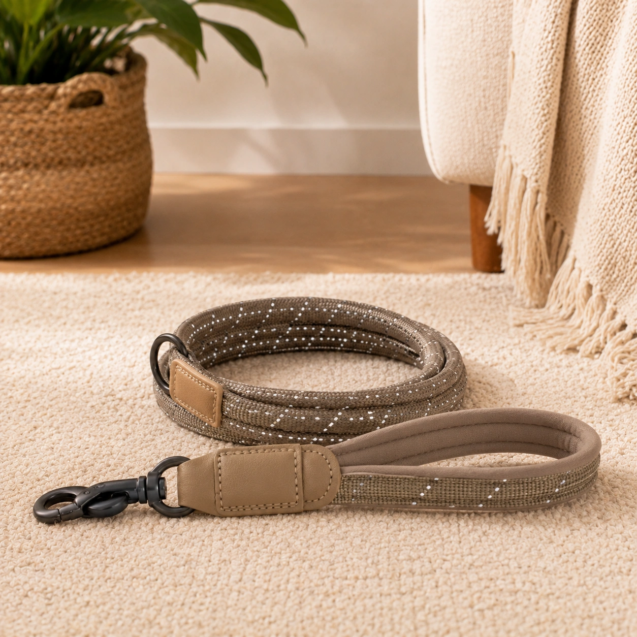 Premium Hundeleine – Braun