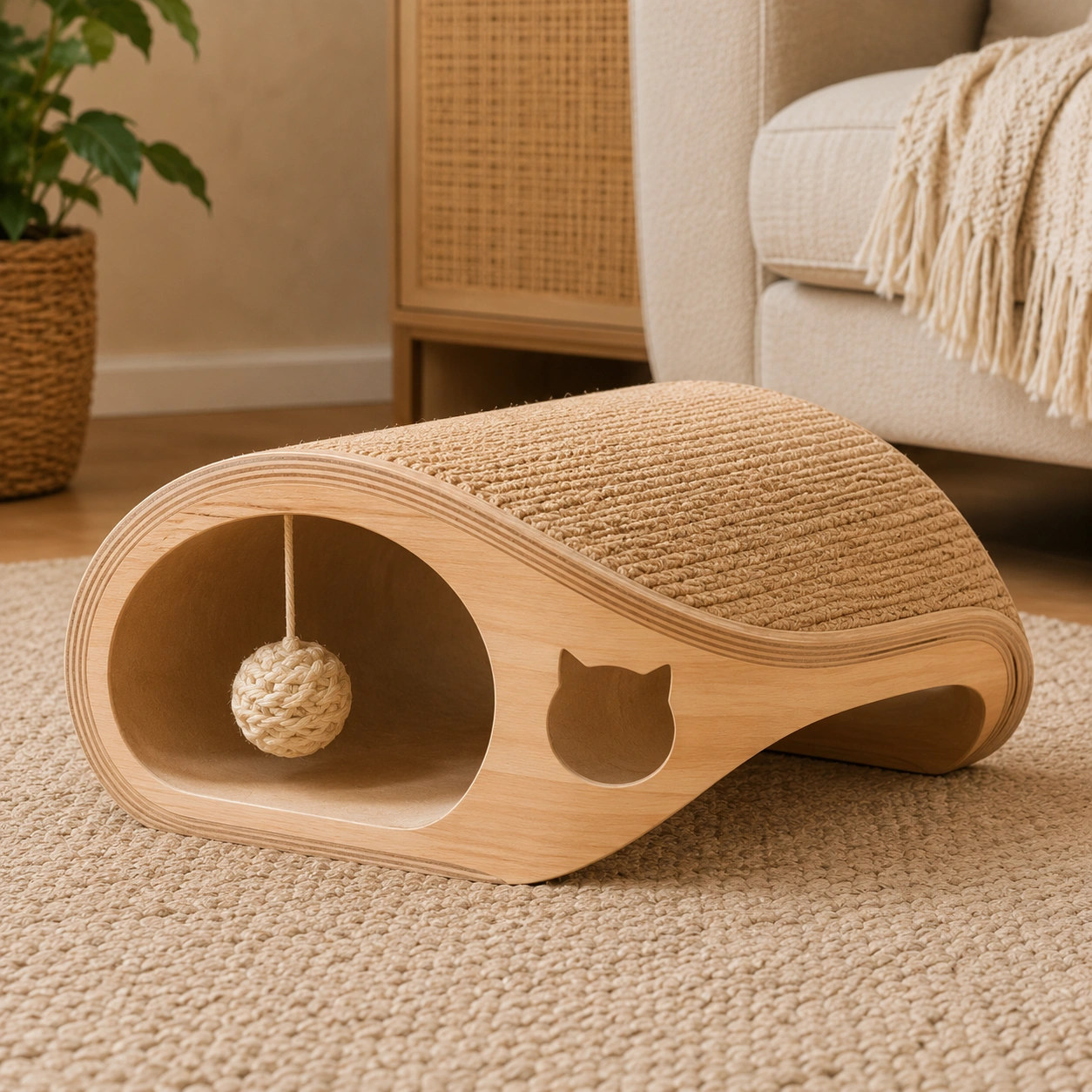 Katzenkratzliege Holz – Natur