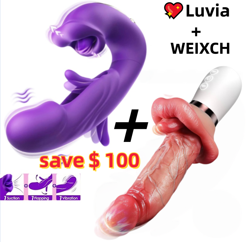 👅2026 Realistic Telescopic Dildo Vibrator😍WEIXCH™—— with Tongue Motion, Heat & Powerful Vibration