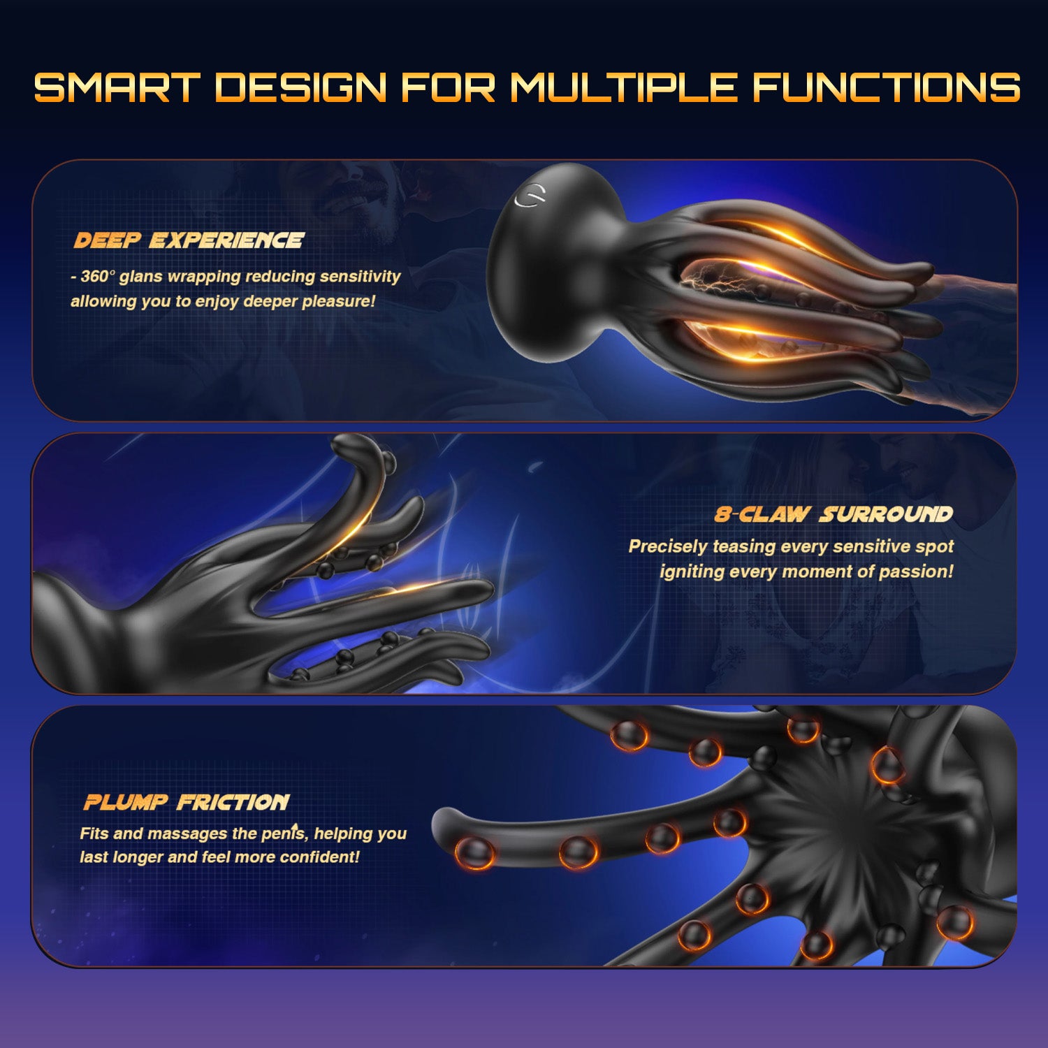 2026 Limited 50% OFFKRAKEN SuptruckTM X10 Unisex360° Vibrator 32 MassageBeads & 10 Modes