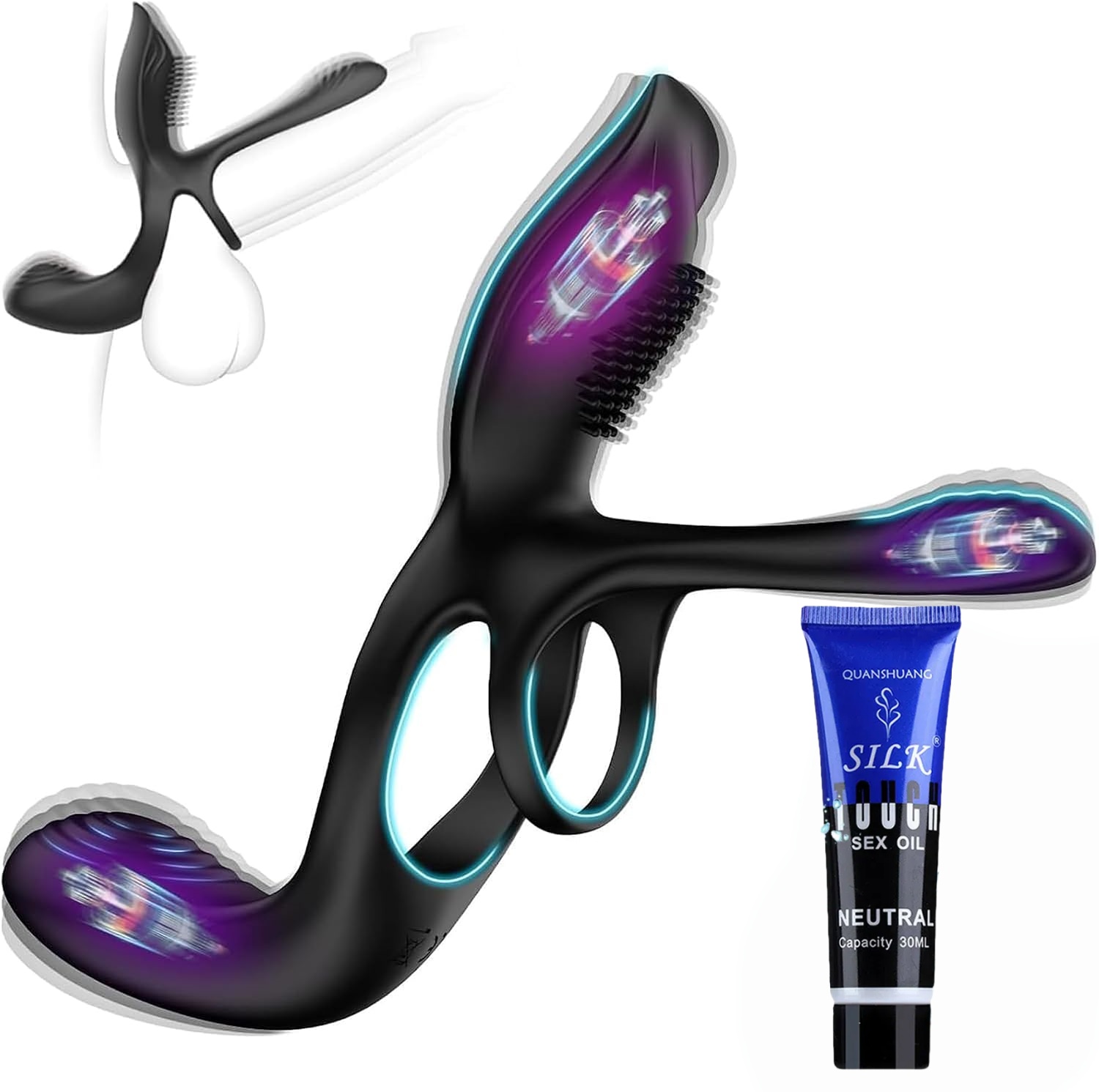 Viresta™ 💞 3-in-1 Couple Vibrator Ring — 10 Modes, Dual Stimulation & Intense Pleasure