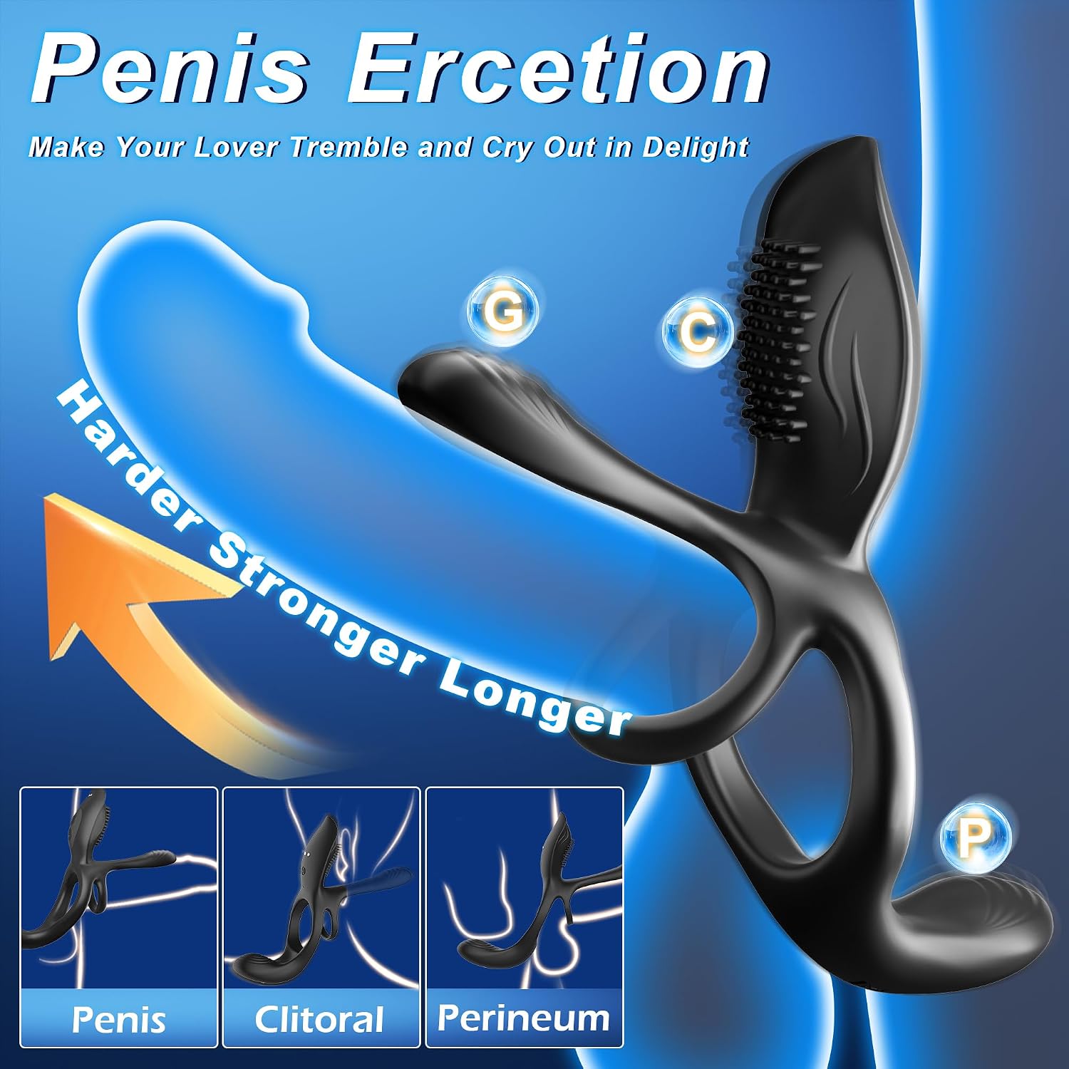 Viresta™ 💞 3-in-1 Couple Vibrator Ring — 10 Modes, Dual Stimulation & Intense Pleasure