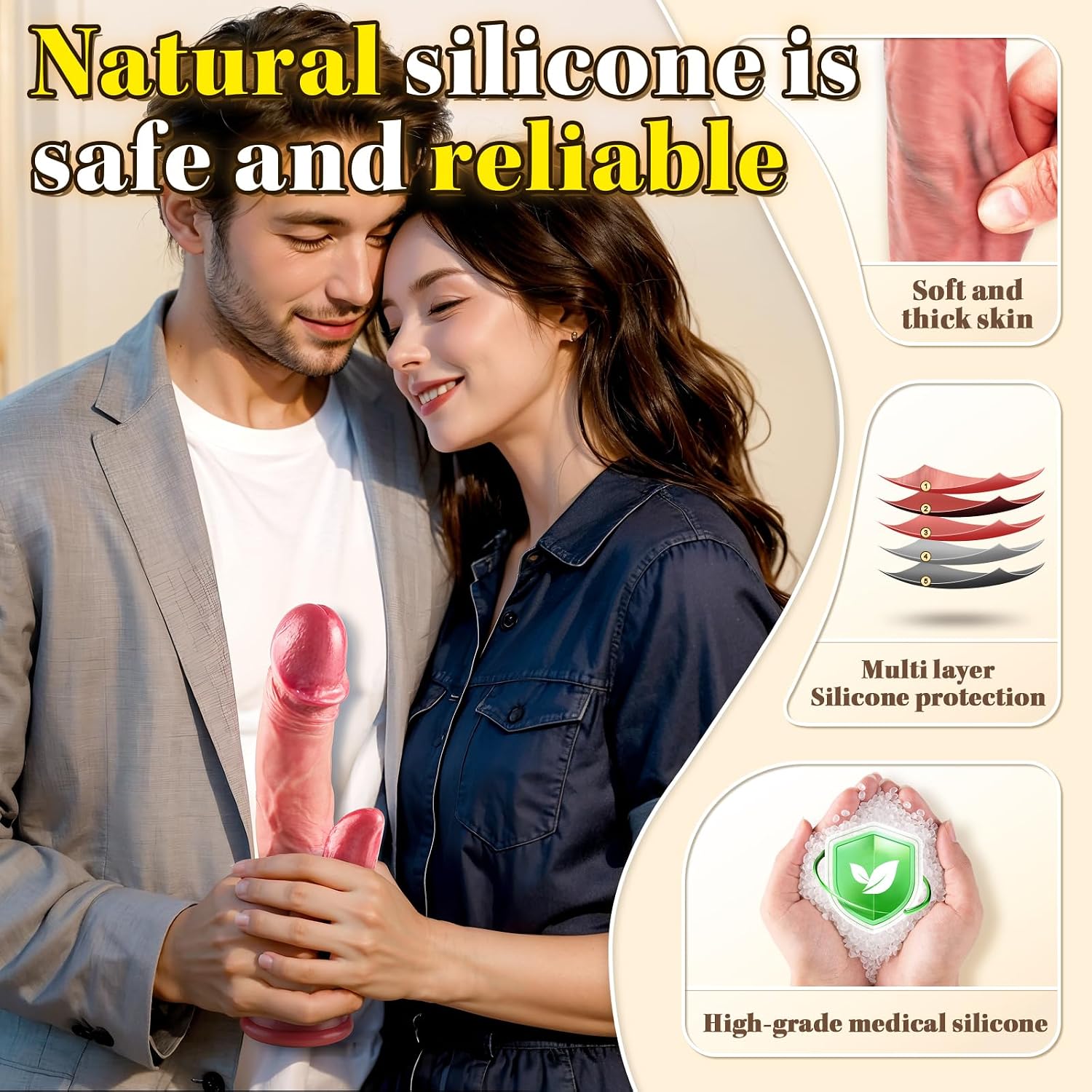 💖Silken Glide™ — Realistic Thrusting &🔥 Tongue Vibrator for Women