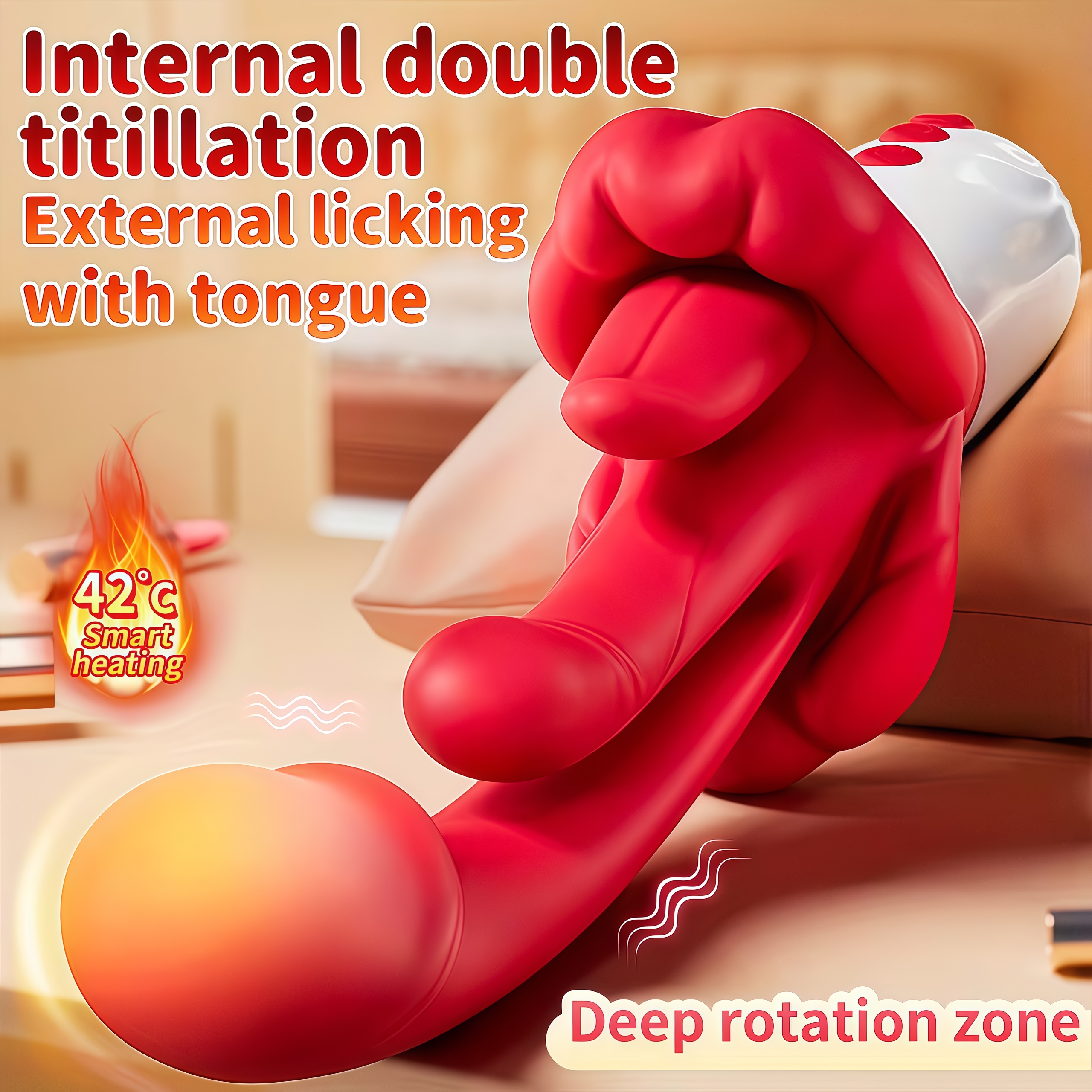 2026💖💖Tindra - Rhythmic Swings 4 In 1 Tongue Licking & Swings & Heating G-spot Vibrator 