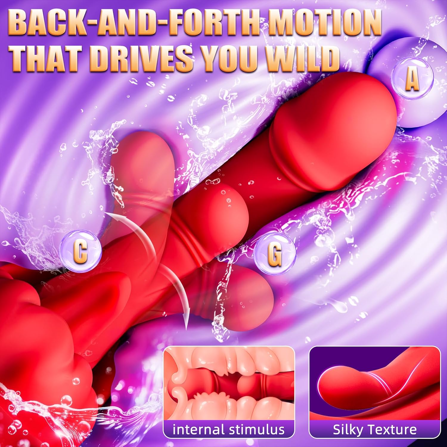 Tindra - Rhythmic Swings 4 In 1 Tongue Licking & Swings & Heating G-spot Vibrator 