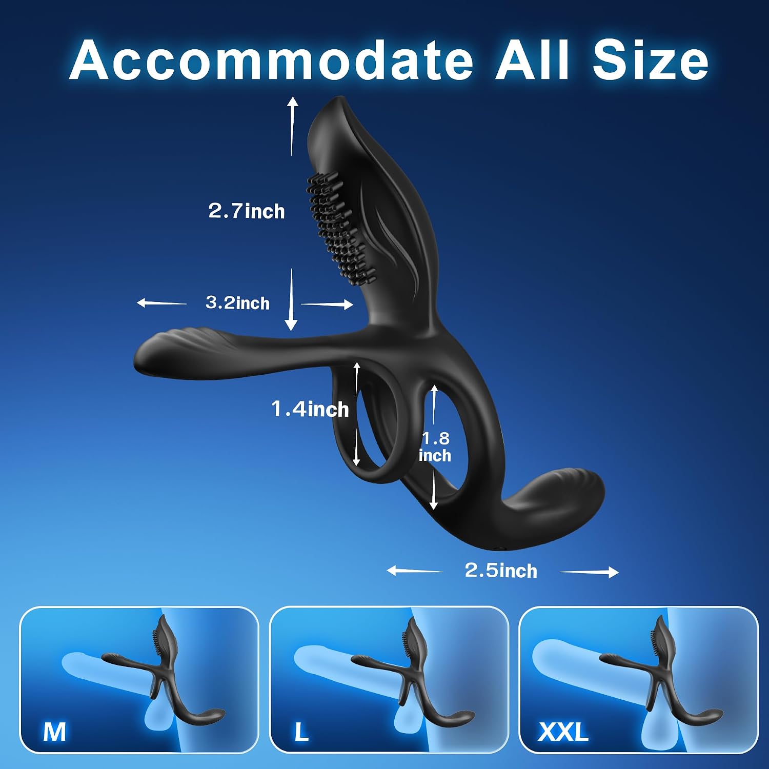 Viresta™ 💞 3-in-1 Couple Vibrator Ring — 10 Modes, Dual Stimulation & Intense Pleasure