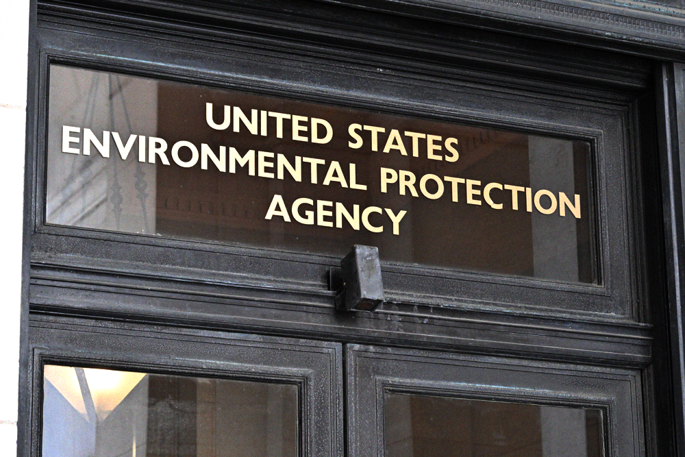 United States Environmental Protection Agency sign in Washington DC